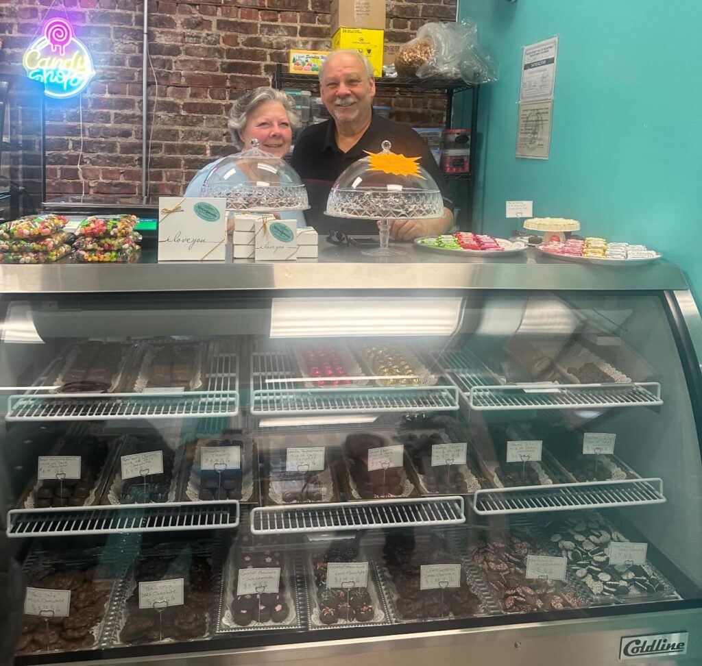 Annette and Nick are the owners of Netty's Sweets, Toms River handmade chocolate and candy store