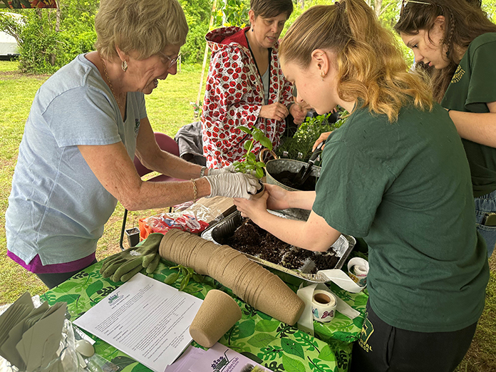 The Brick Garden Club gave out free herbs to residents at the 2025 Green Fair